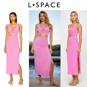 L*SPACE Camille Dress Hottest Pink Sz S $139